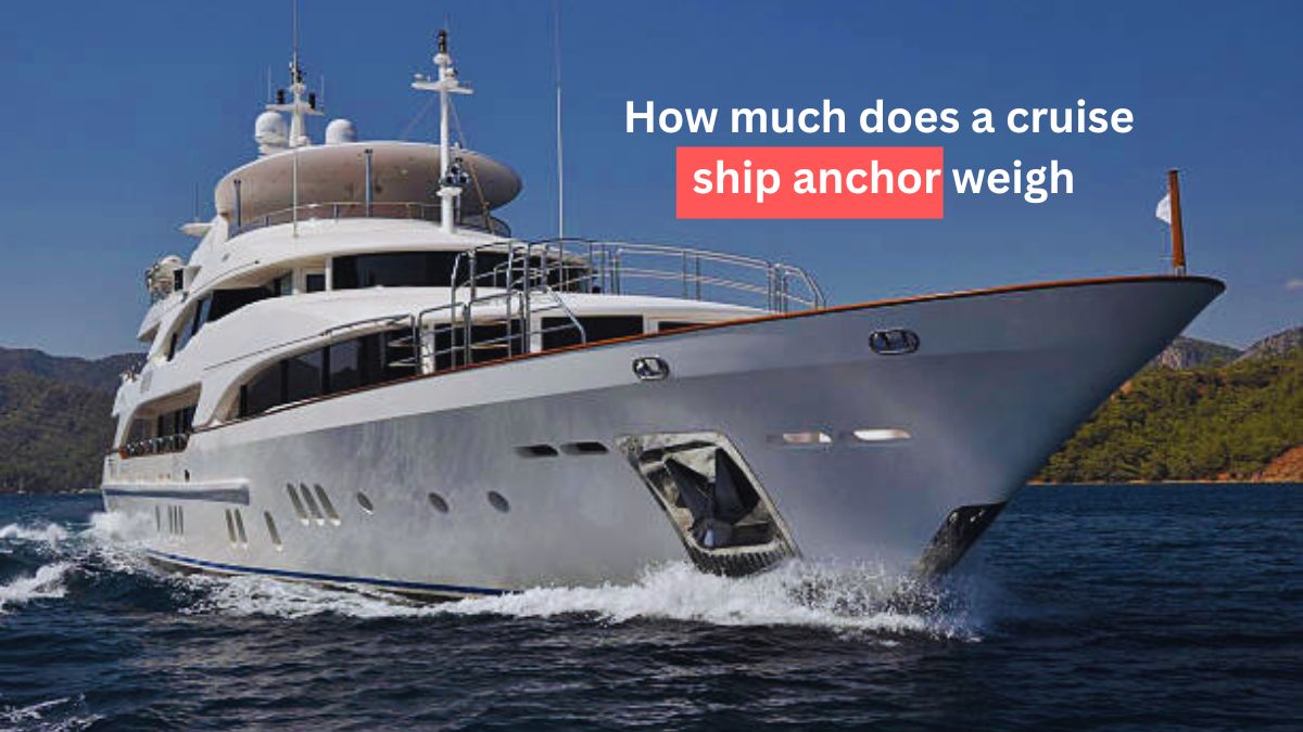 how much does a cruise ship anchor weigh
